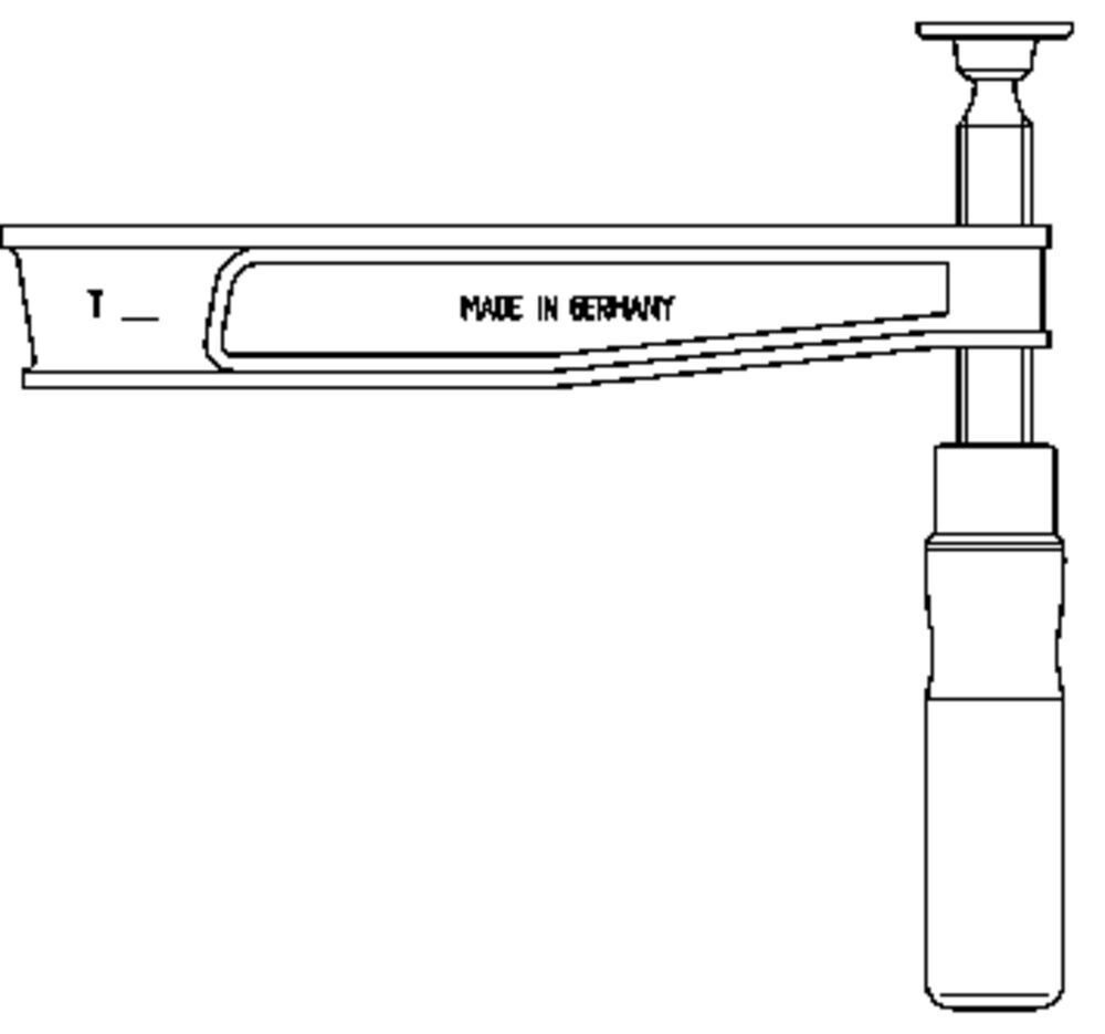 BESSEY Unterteil kpl. TGNT m. Holzgriff (Auslad. 200 mm)