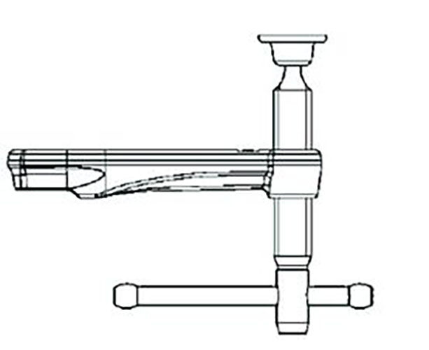 BESSEY Gleitbügel kpl. m. Knebelgriff GZ30 (Auslad. 140 mm)
