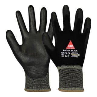 Hase Montagehandschuhe Feinstrick "Padua Black" 11