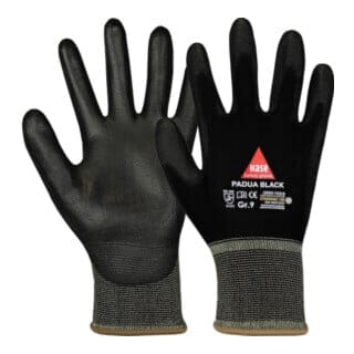 Hase Montagehandschuhe Feinstrick "Padua Black" 10