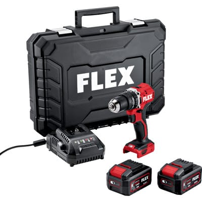 Flex Akku-Schlagbohrschrauber 18V PD 2G 18-EC LD TC, 2x 5,0 Ah und Ladegerät im Koffer