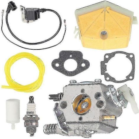 Kit Carburateur Pour Tronçonneuse Husqvarna 50 51 55 61 254 257 261 262 Walbro Wt170, Carburateur, Bougie D'Allumage, Filtre À Carburant, Carburateur Neuf - Fs3 -
