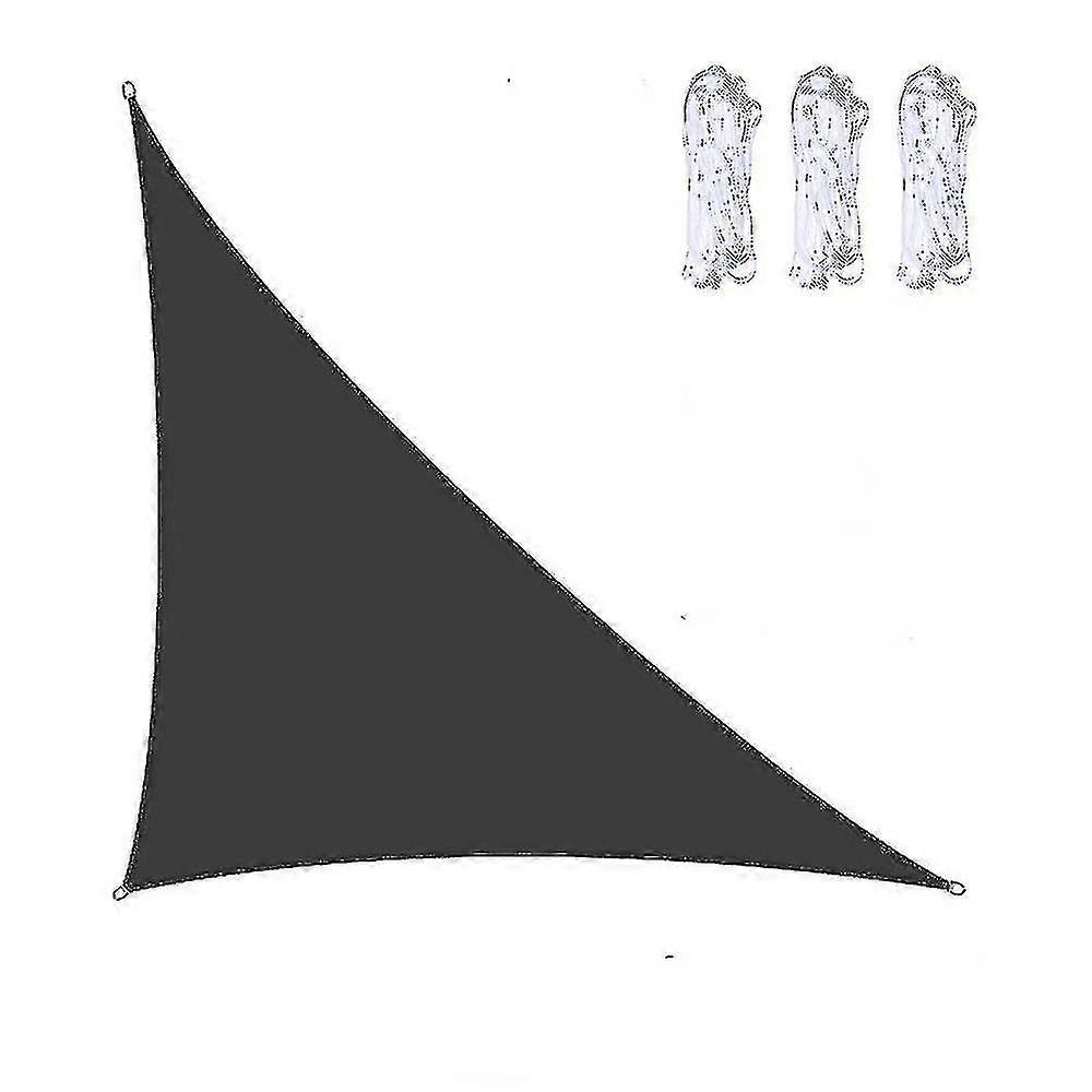 Triangle Pare-soleil Imperméable Pour Jardin, Terrasse, Auvent Extérieur, Abri De Piscine, Camping, 3x3x4,3 M / 4x4x5,7 M / 5x5x7,1 M, Vert