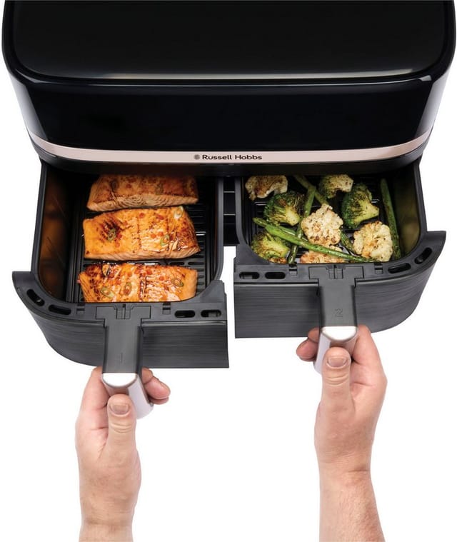 Air fryer 27680 56rh satisfry dual basket air fry