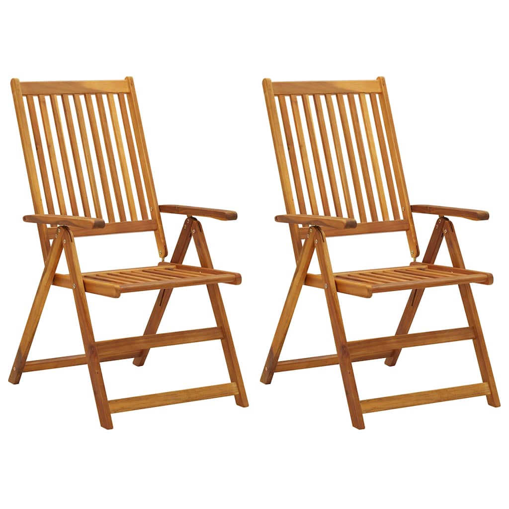 Maison Exclusive - Verstellbare Klappstühle 2 Stk. Mit Kissen Aka