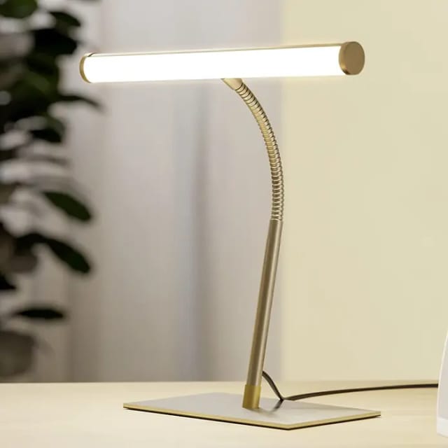 Eglo LED Tischleuchte Riccione nickel-matt 40 x 30 cm warmweiß-kaltweiß dimmbar Lampen