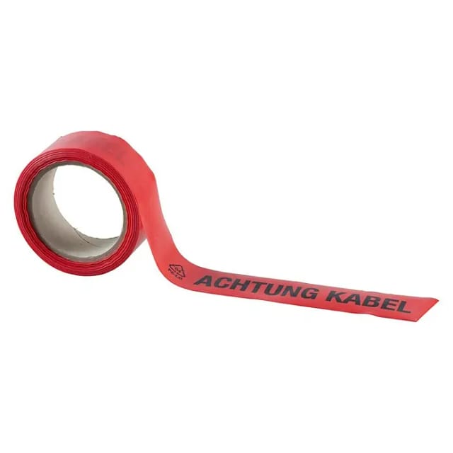 Markierungsband Achtung Kabel 25m rot