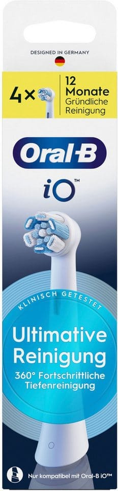 Oral-B iO Ultimative Reinigung Ersatzbürste weiß, 4 Stück