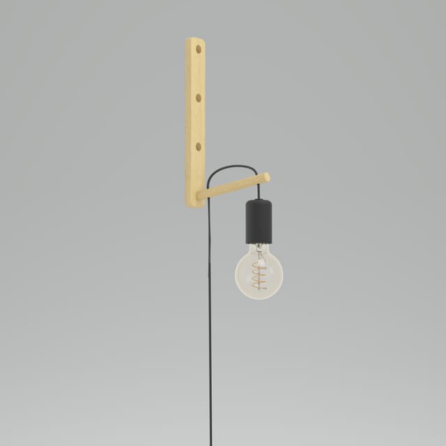 Eglo Wandleuchte Pockley E27 nickel-matt, chrom, Stahl Wandlicht