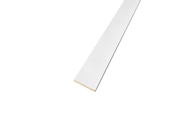 Neuhofer Wandleistenset Shaker Style 118 x 6,25 cm x 8,5 mm weiß Sockelleiste
