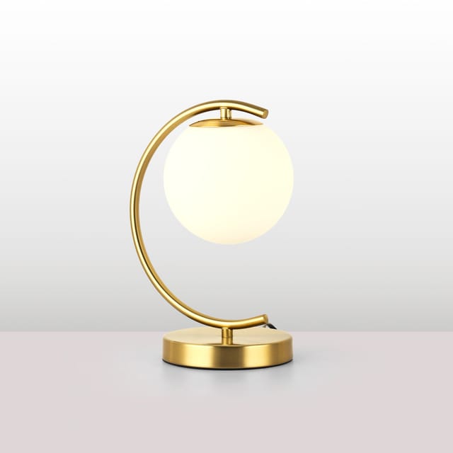 Tischlampe Mit Glaskugel "san