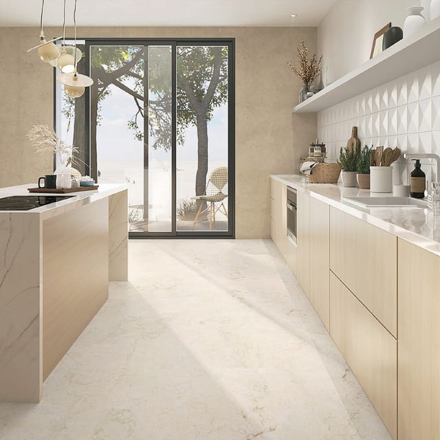 Classen Vinyl Designboden Ceramin Floors Tera Marmor weiß Laminat