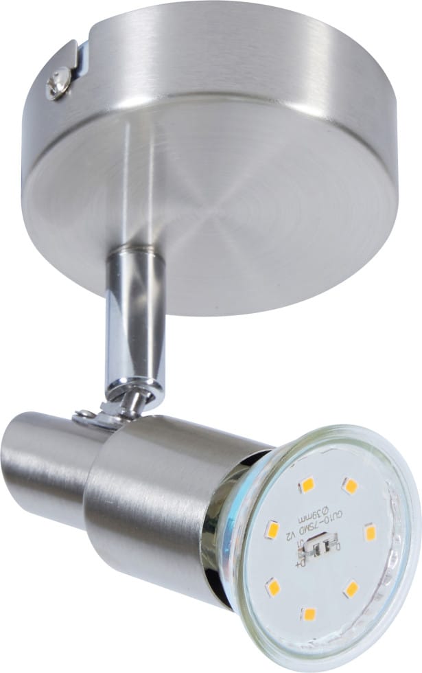 LED-Lampe 1er Spot Lina nickel-chrom Ø 8 x 11 cm warmweiß