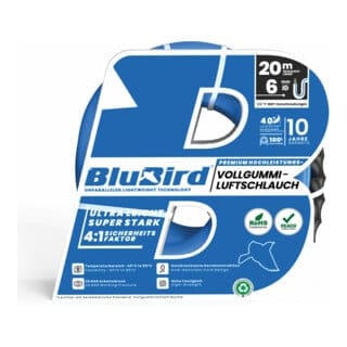 Werkstattschlauch-Set BluBird Innen-Ø 6 mm Außen-Ø 12 mm Länge 20 m Schnellverschlusskupplung G1/4 ″