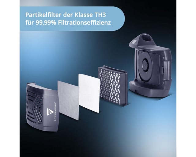 STAHLWERK Automatik Schweißhelm BOOSTER AIR Frischluftsystem TH3 Atemschutz PAPR