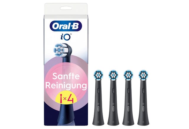 Oral-B Aufsteckbürsten Oral-B iO Sanfte Reinigung 4 Stück schwarz