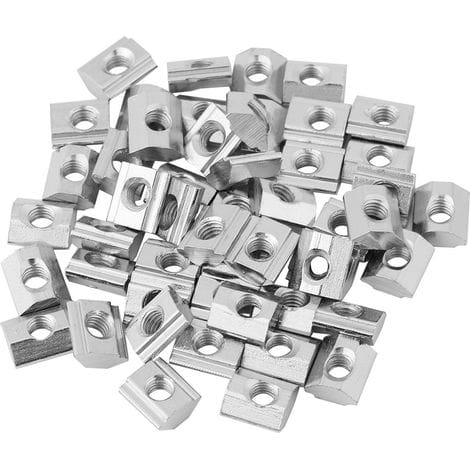 Vernickelte T-nutmutter Aus Kohlenstoffstahl Für Zubehör Aus Aluminiumprofilen (eu20 M5).