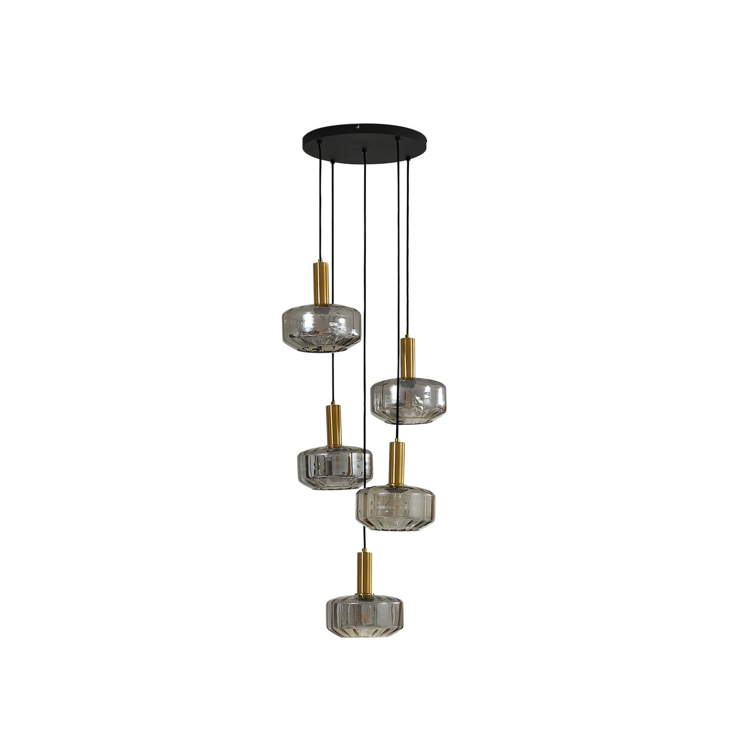 [gebraucht] B-ware Lindby Hängeleuchte Hildur Ø 22 Cm Rauchgrau Glas Deckenlampe Lampe Leuchte S88