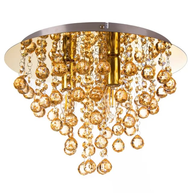 Globo - deckenleuchte - LONDON - gold - glas - Ø 38cm - E14 -