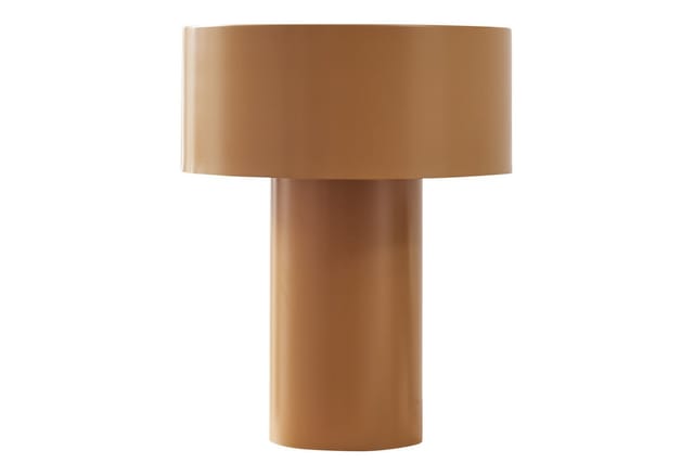 Tischleuchte Kömn Metall 37x30x30 cm Braun [lux.pro]