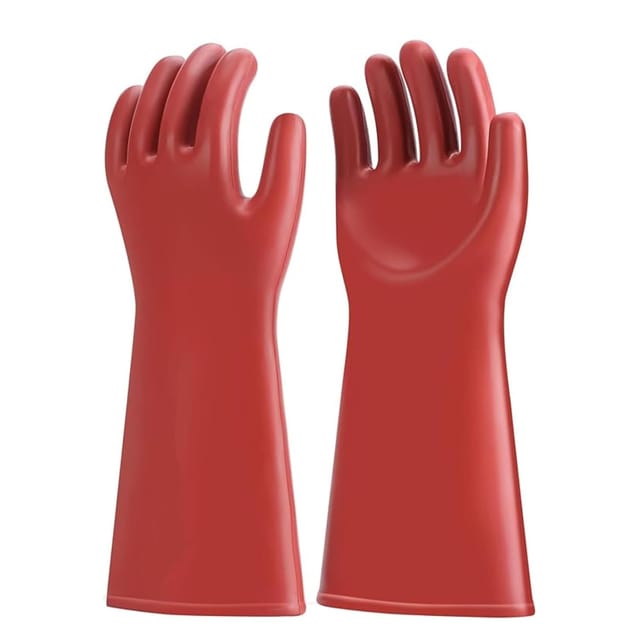 Elektrikerhandschuhe, 12-kv-isolierhandschuhe, Elektrische Schutzhandschuhe, Hochspannungs-gummi-elektriker-isolierhandschuh Der Klasse 00, Elektrisch Isolierte Handschuhe Für Die Elektrikerreparatur