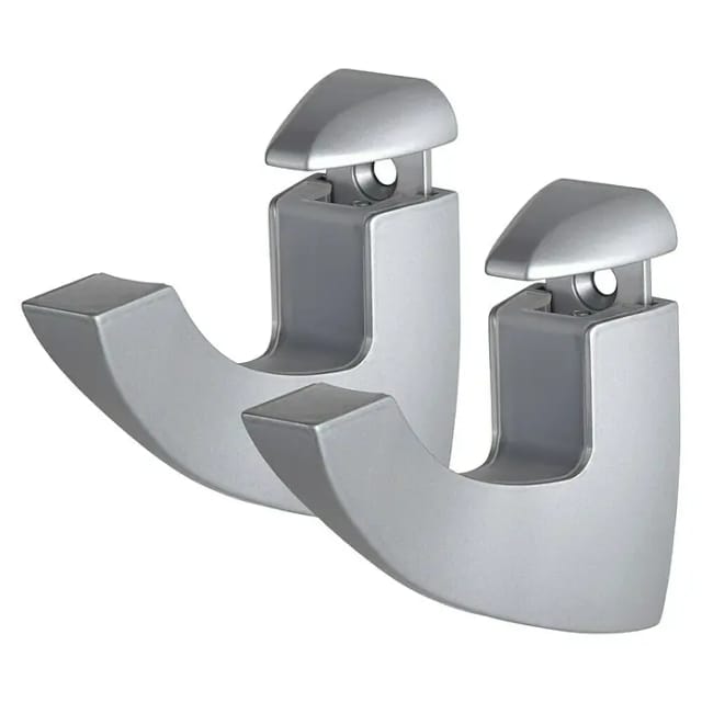 Dolle Metallclip-Set Scoop Maxi verstellbar 0,6-2,5 cm weiß 2 Stück Wandregal