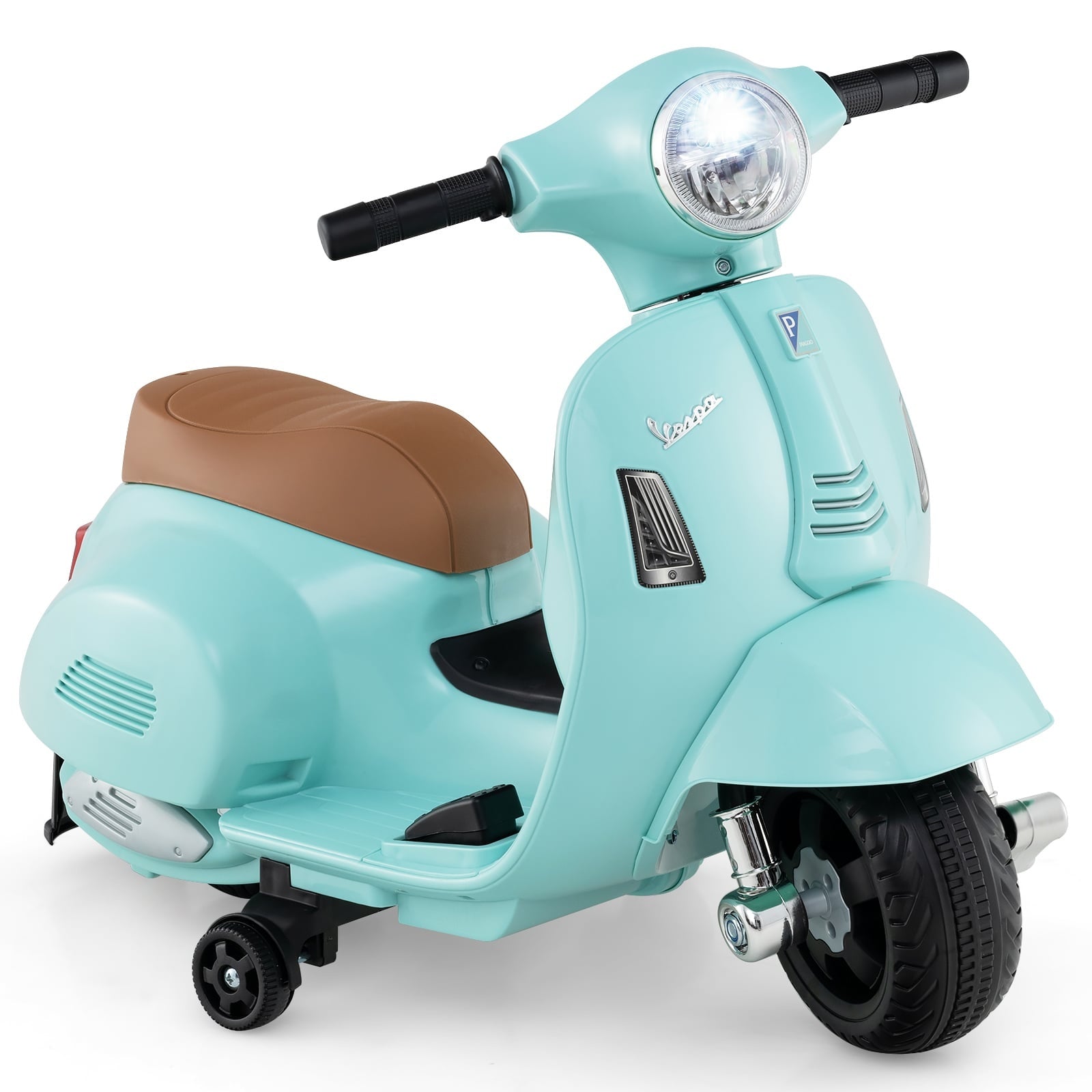 Elektrisches Kindermotorrad 6v Mit Led-scheinwerfer, Blau