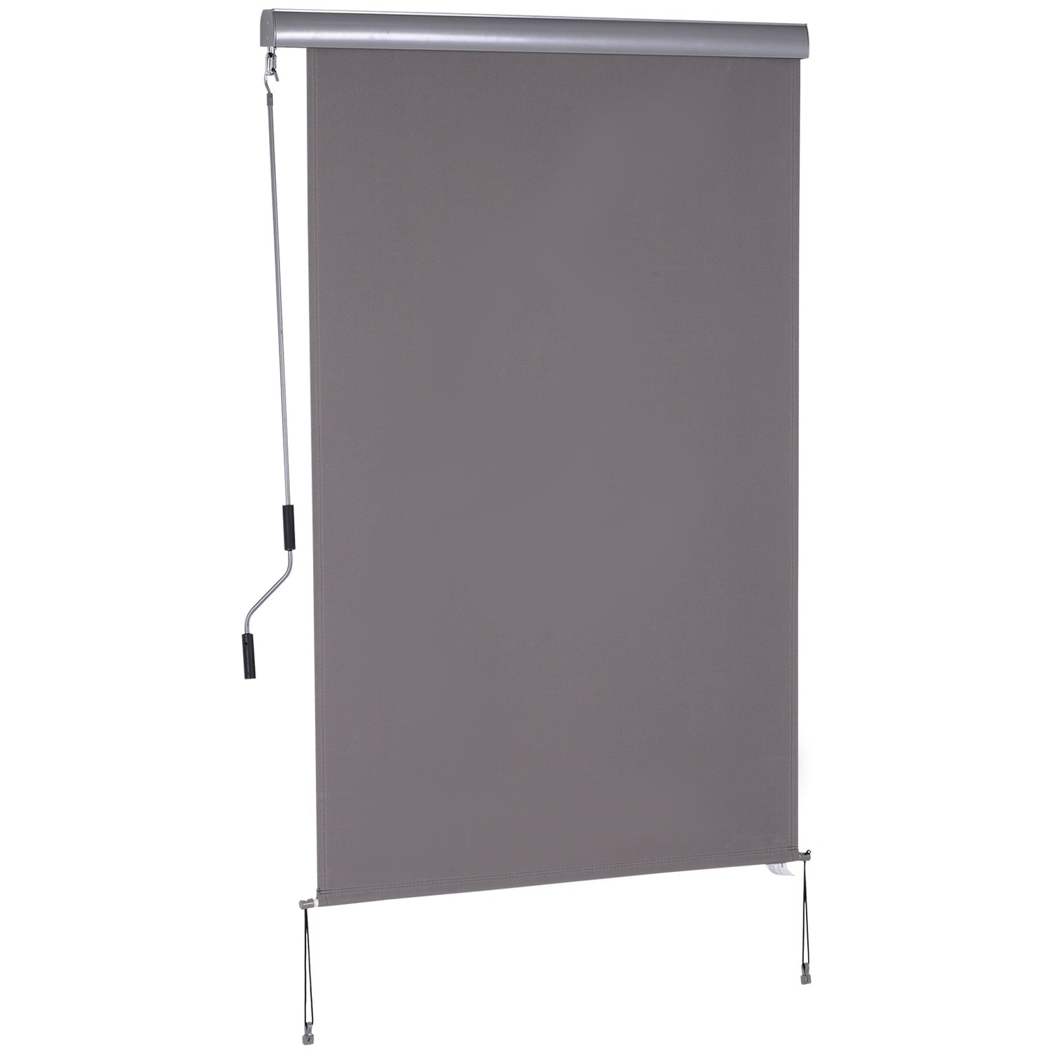 Gray Vertical Awning - Balcony Sun Protection, Privacy And Wind Protection
