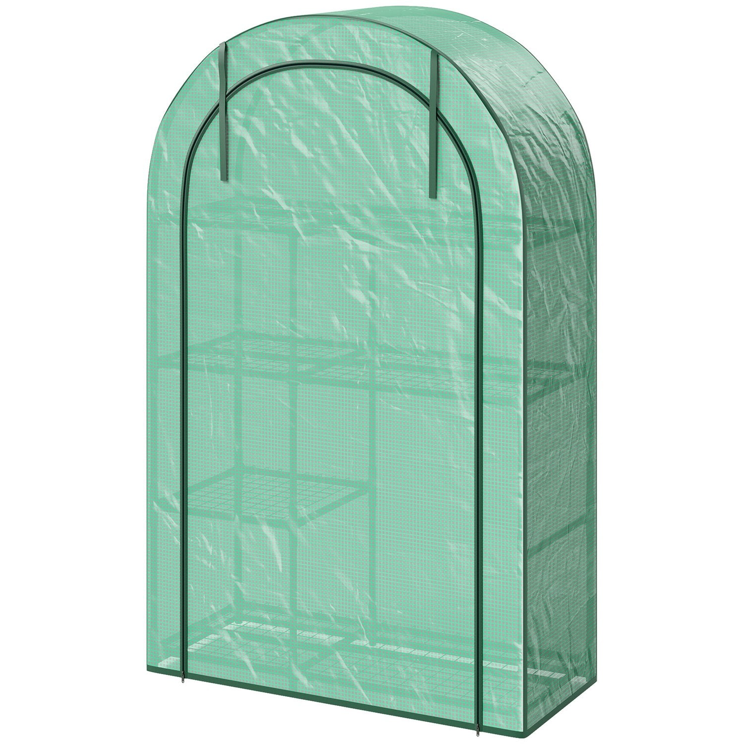 Steel Frame Greenhouse With Shelves - Winterproof, 100 X 45 X 160 Cm