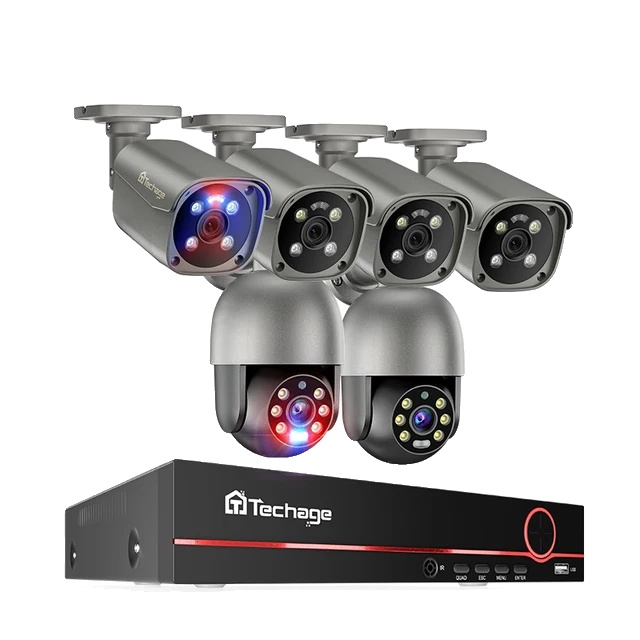 Ptz-kamerasystem, 4k-auflösung, Zwei-wege-audio, Keine-a, 8-kanal 6 Kameras-a