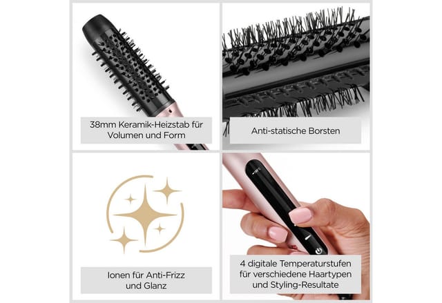 BaByliss HSB200E Haarstyling-Gerät Lockenbürste Warm Pink 96 W 1,8 m