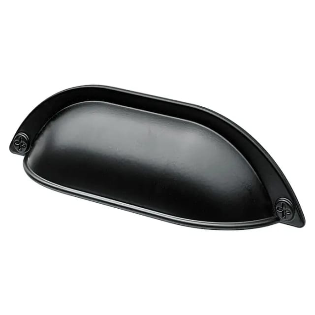 Hettich Möbelgriff Muldengriff 96 mm schwarz - 1 Stück Möbelgriff