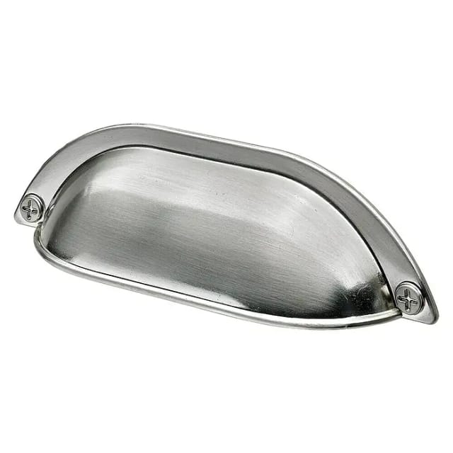Hettich Möbelgriff Muldengriff 96 mm edelstahl optik - 1 Stück Möbelgriff