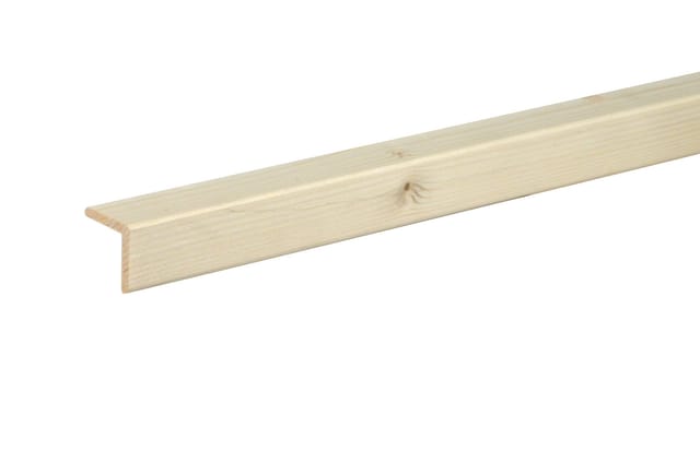 Neuhofer Winkelleiste 240 cm 28 x 28 mm Fichte Kiefer Sockelleiste
