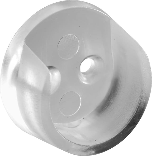 Hettich Schrankrohrlager rund Ø 25 mm transparent - 2 Stück Möbelbeschlag