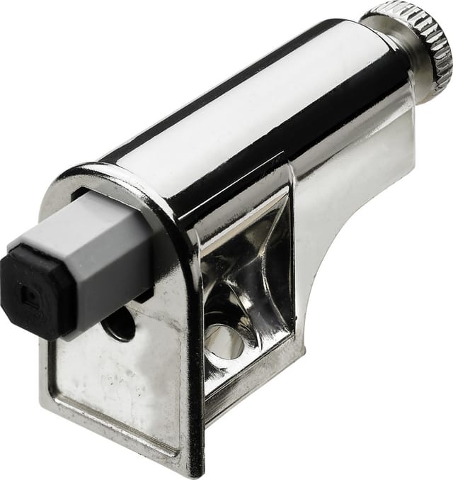 Hettich Anschlag-Türdämpfer zum Anschrauben 60 x 19 x 30 mm aluminium-optik Möbelbeschlag