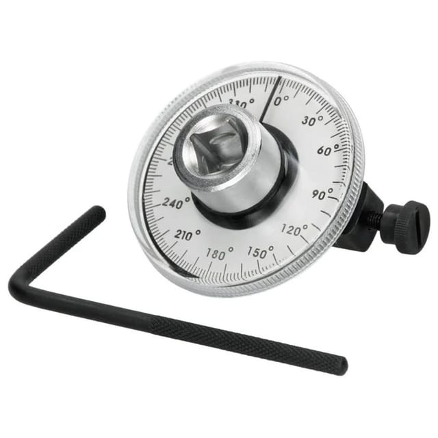 ECD Drehmomentschlüssel mit Winkel-Goniometer 1/2" Antrieb Drehmomentanzeige Drehzahlmesser Winkelmesser Drehwinkel Messgerät für Garage Auto