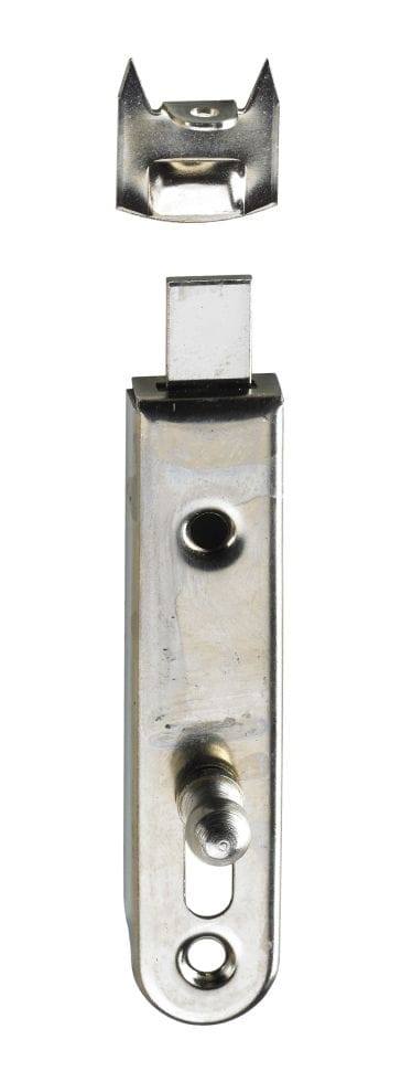 Hettich Möbelriegel Stahl vernickelt, 16 x 70 mm, 1 Stück Riegel
