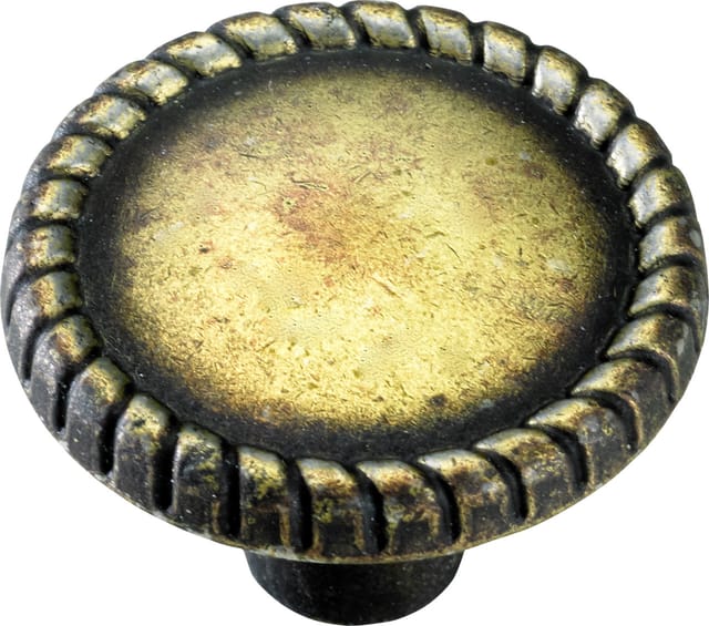 Hettich Möbelknopf Zinkdruckguss antik gold Ø 26,0 mm - 1 Stück Möbelgriff
