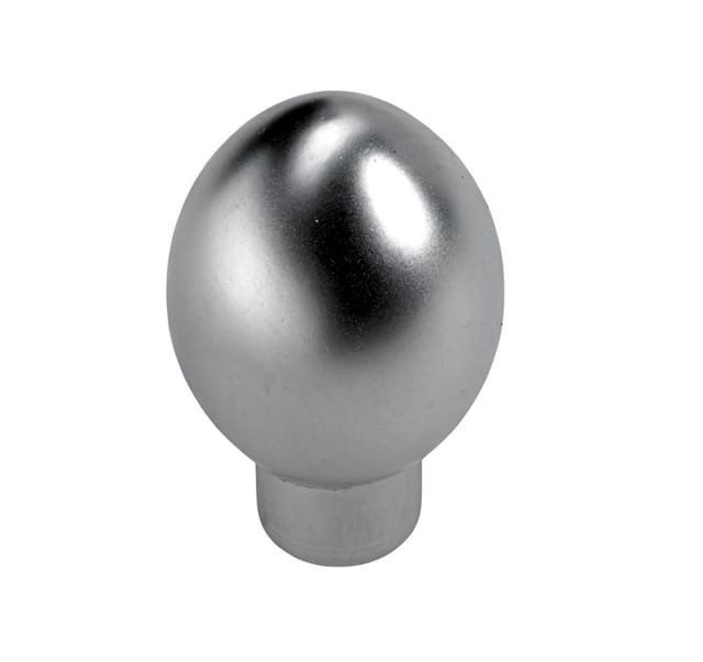 Hettich Möbelknopf Zinkdruckguss Aluminium-Optik Ø 17,0 mm - 1 Stück Möbelgriff