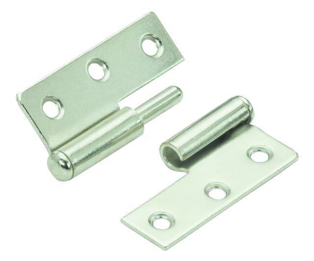 Hettich Möbelband rechts Stahl, vernickelt, 50 x 40 mm, 1 Stück Scharnier