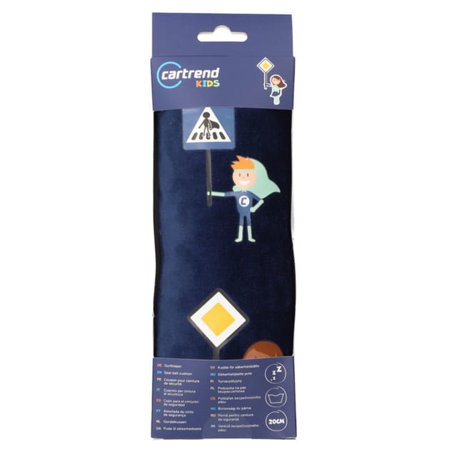 Cartrend Kids Gurtkissen blau Gurtschoner