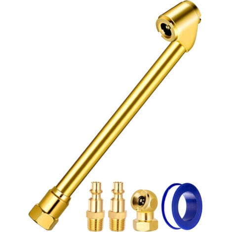 5-teiliges Autoreifenventil-adapterset, 1/4 Npt Außengewinde Messing-schnellkupplung Für Schlauch, Reifenaufblaskopf, Kfz-reparaturpumpendüse Für Auto- Oder Lkw-reifen