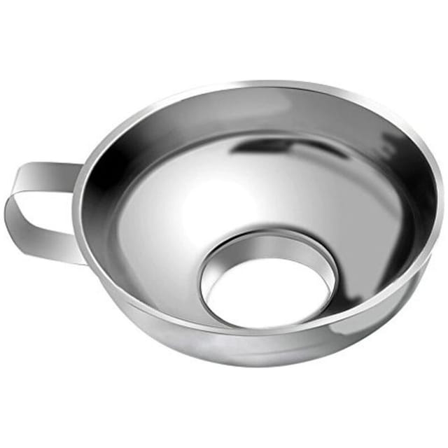 Edelstahl-trichter Mit Großer Öffnung - Verstellbarer Trichter Zur Marmeladenherstellung - Geeignet Für Töpfe, Pfannen Und Zum Kochen.