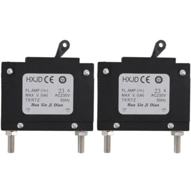 Jeffergarden 2-teiliger Generator-leistungsschalter, Professioneller Sicherheits-benzingenerator-leistungsschalter Mit Schalter Für 23a 230v Benzingeneratoren
