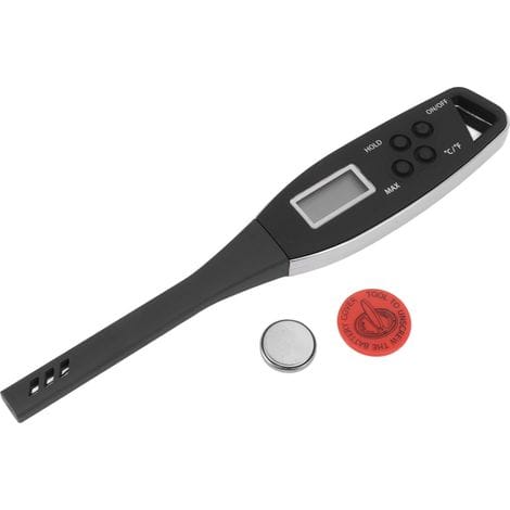 Präzises Digitales Lebensmittelthermometer, Sofortanzeige-thermometer, Küchenhelfer Zum Grillen Und Backen, Schwarz