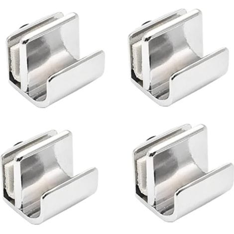 Set Mit 4 Glastürgriffen Aus Zinklegierung, Kein Bohren Erforderlich, Für Vitrinen, Schränke Und Schubladen Mit Einer Stärke Von 3 Bis 5 Mm