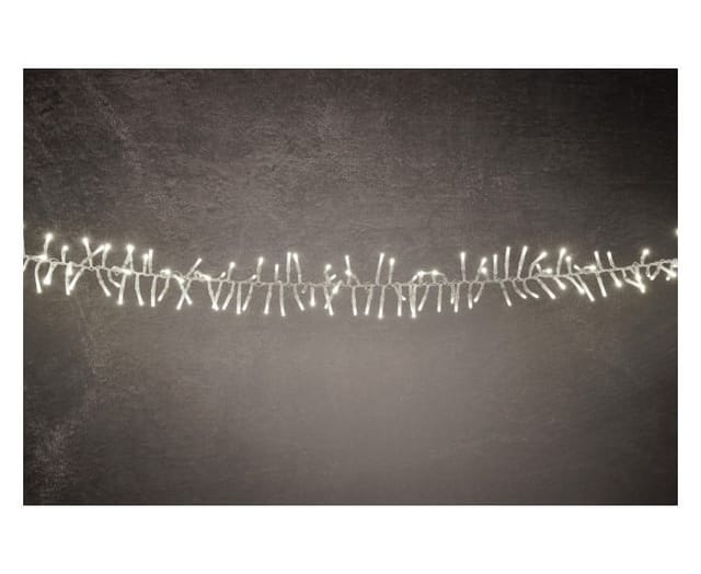 TrendLine LED-Lichterkette Cluster Außen 12 m warmweiß-transparent mit Timer, Dimmer Lichterkette