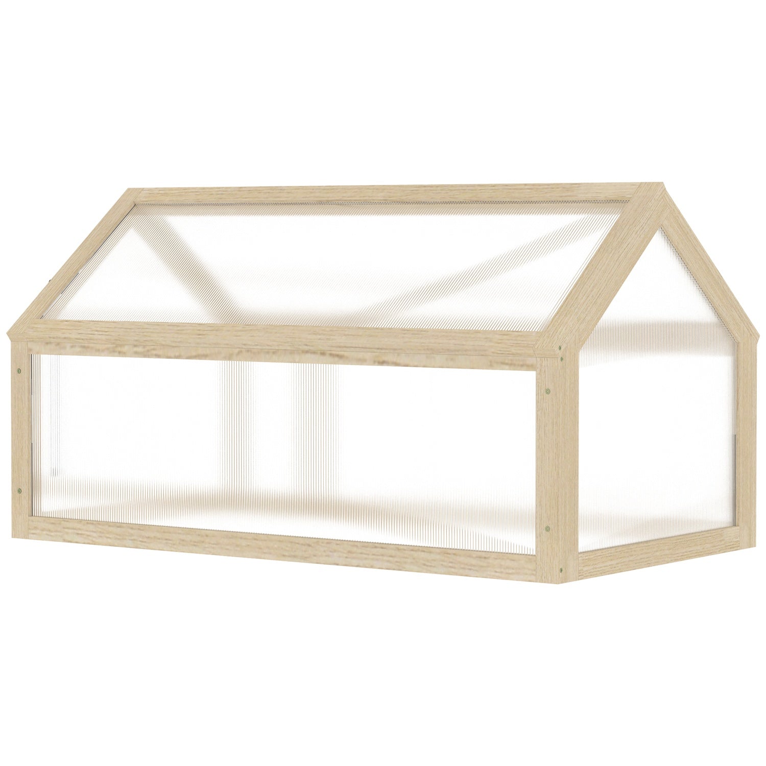 Wooden Mini Greenhouse Box - Winterproof, 90 X 52 X 49.5 Cm