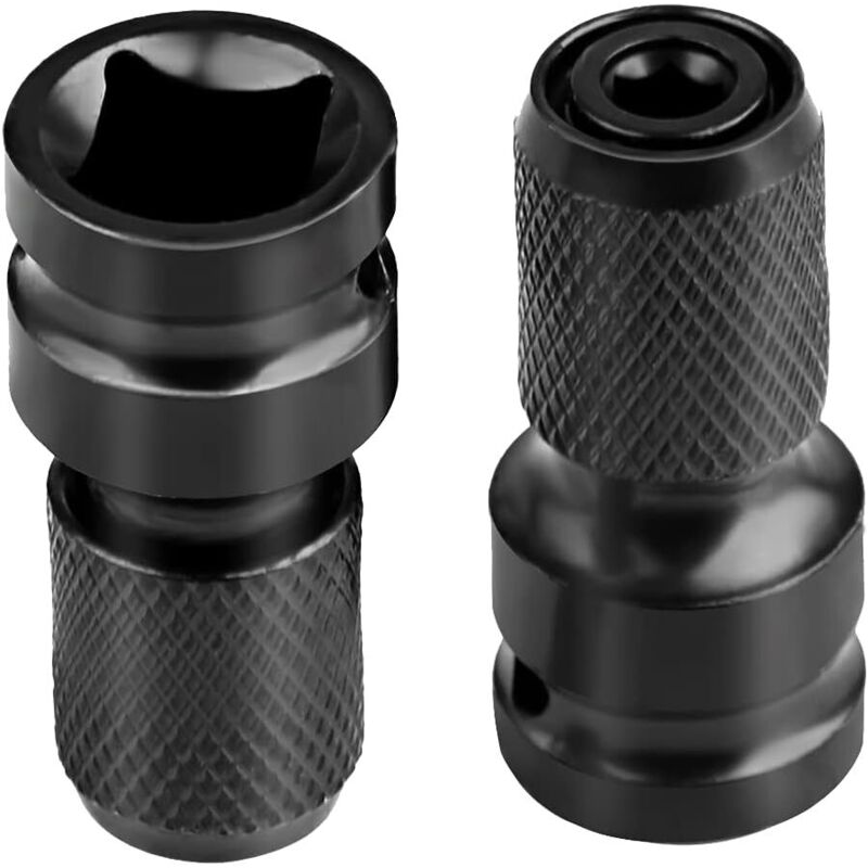 Schraubendreher-bithalter (1/2" Bis 1/4") – Adapter Für Schlagschrauber – Hochfestes Legierungsmaterial – 2-teiliges Set